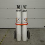 Chariots respiratoires 2 bouteilles d'air comprimé 300bar 50L