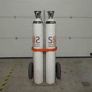 Ademluchtkarren 2x ademluchtfles 300bar 50L